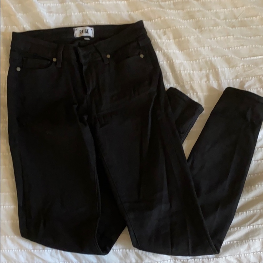 Paige black skinny jeans